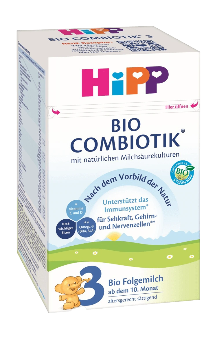 HiPP Bio Combiotik 3 Folgemilch ab dem 10. Monat, 600 g (MHD: 28.05.24)
