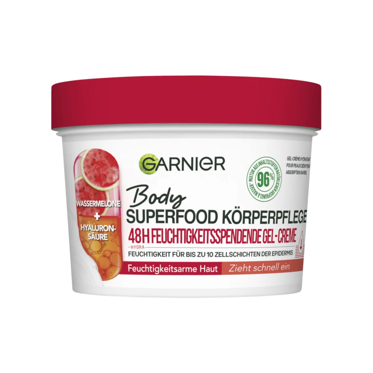 Garnier Body Superfood Körperpflege Wassermelone Gel-Creme, 380 ml