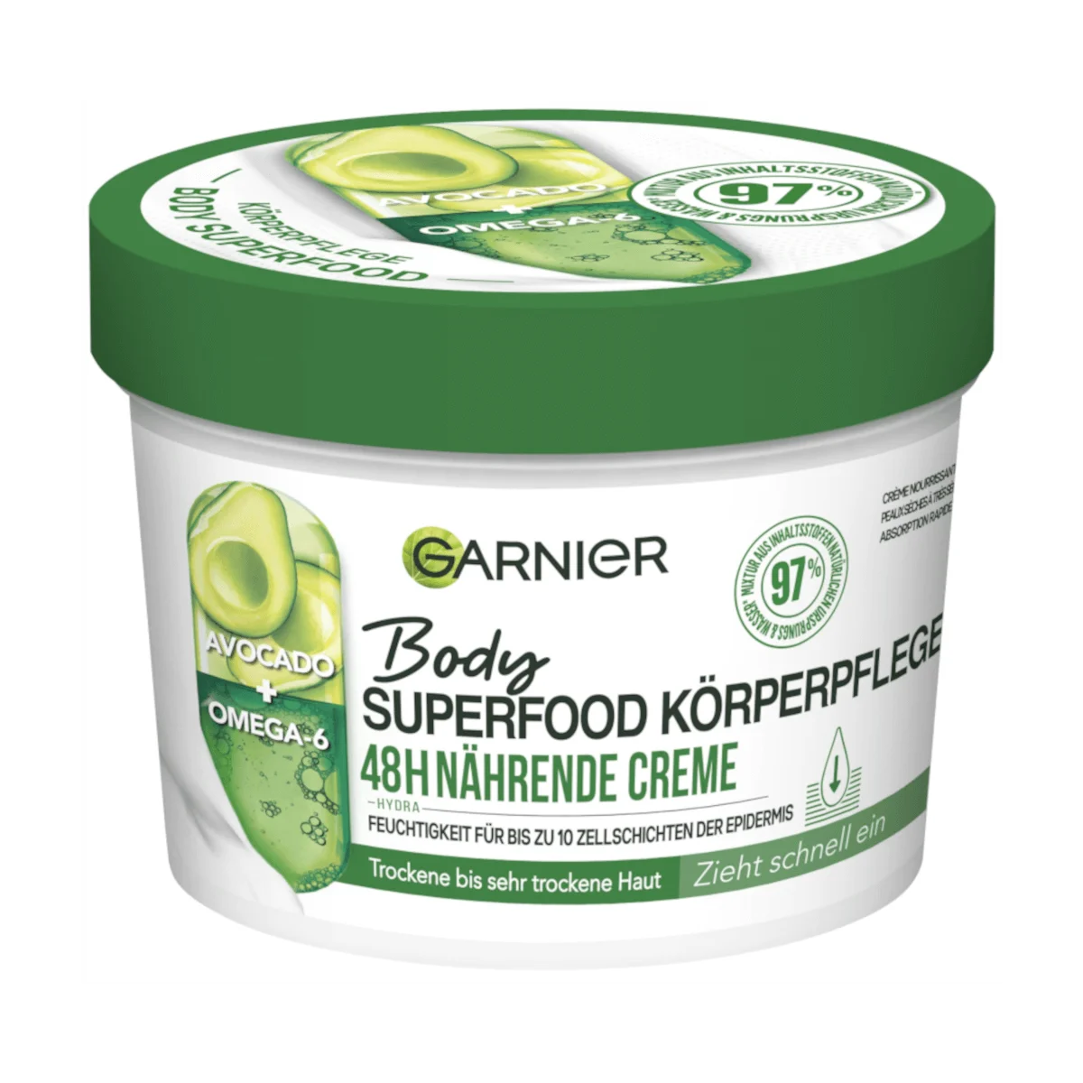 Garnier Body Superfood Körperpflege Avocado, 380 ml