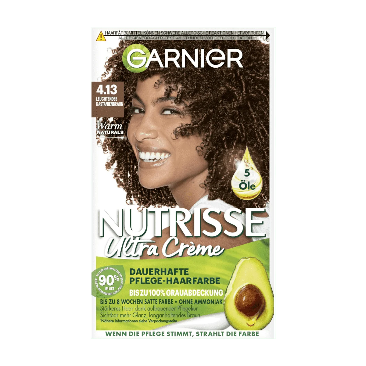 Garnier Nutrisse Ultra Haarfarbe Nr. 4.13 Kastanienbraun | Colorationen