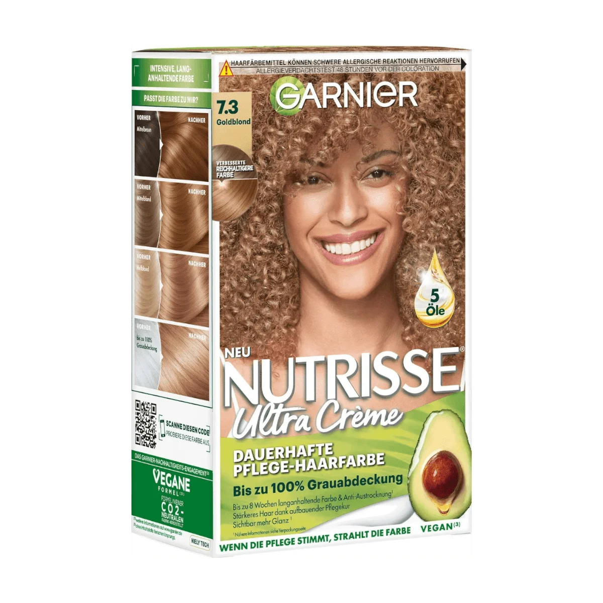 Garnier Nutrisse Haarfarbe Nr.73 Goldblond, 1 Stk | Colorationen