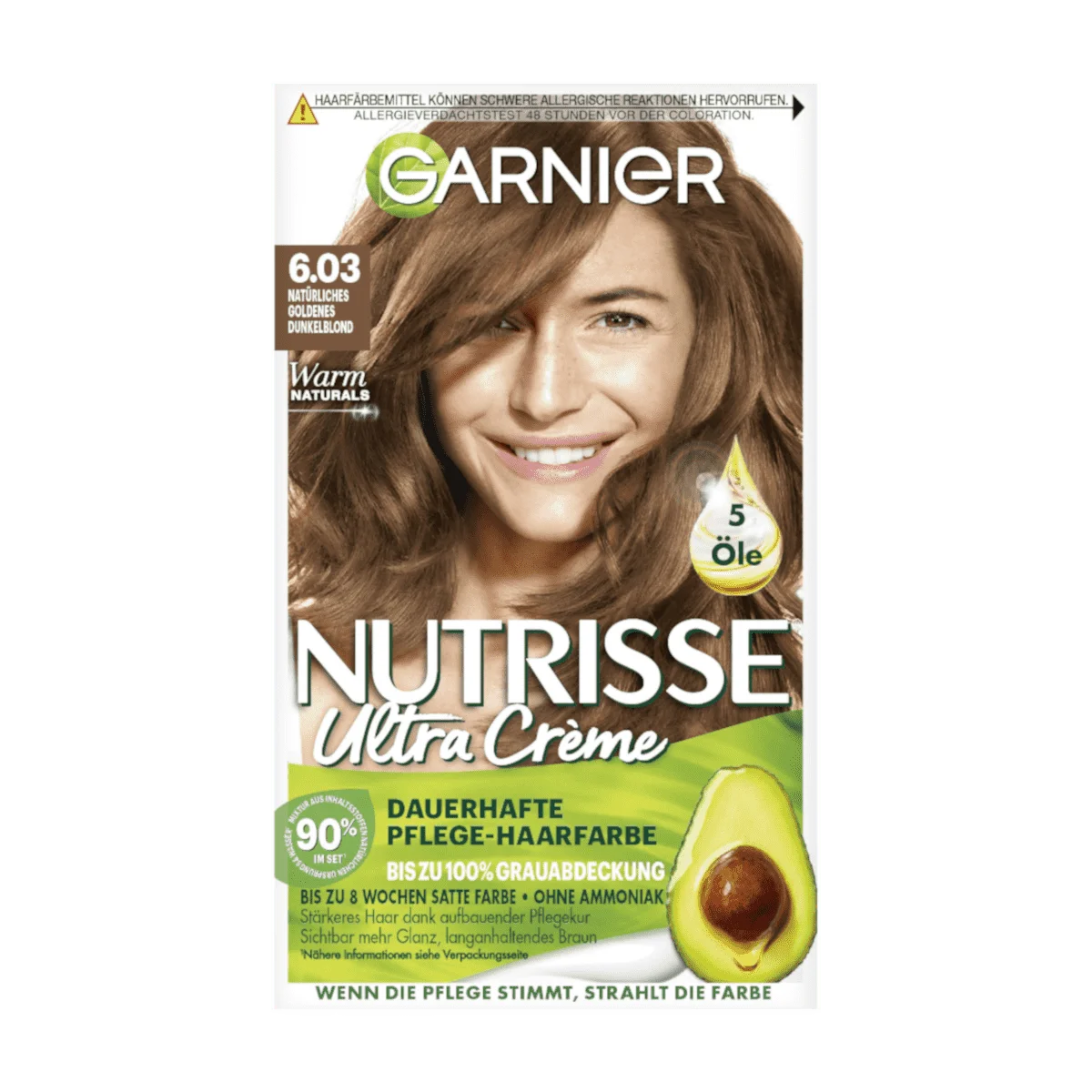 Befürworten Garnier Nutrisse Haarfarbe Nr.6.03 Goldenes Dunkelblond