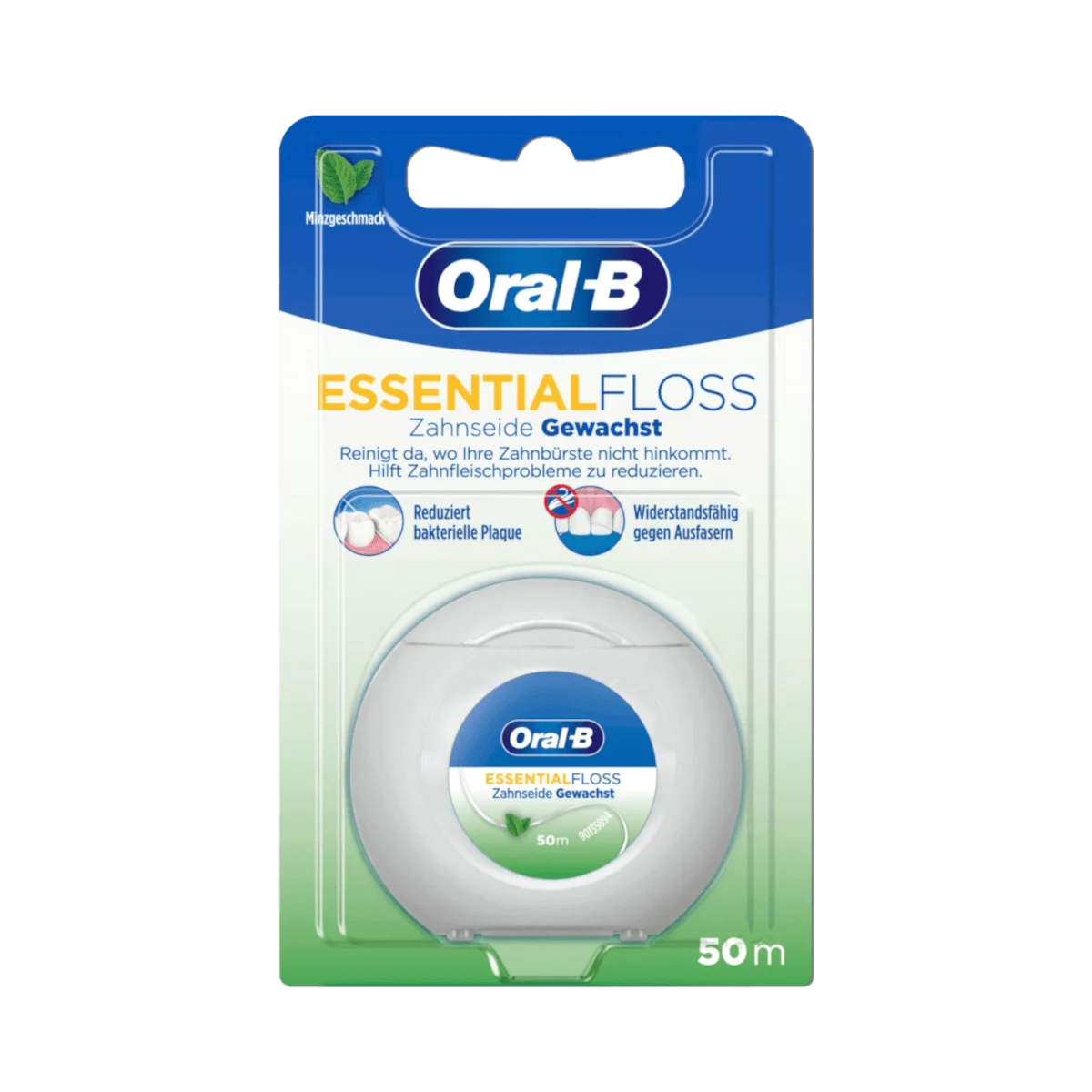 Oral-B Zahnseide EssentialFloss Minzgeschmack gewachst, 50 ml