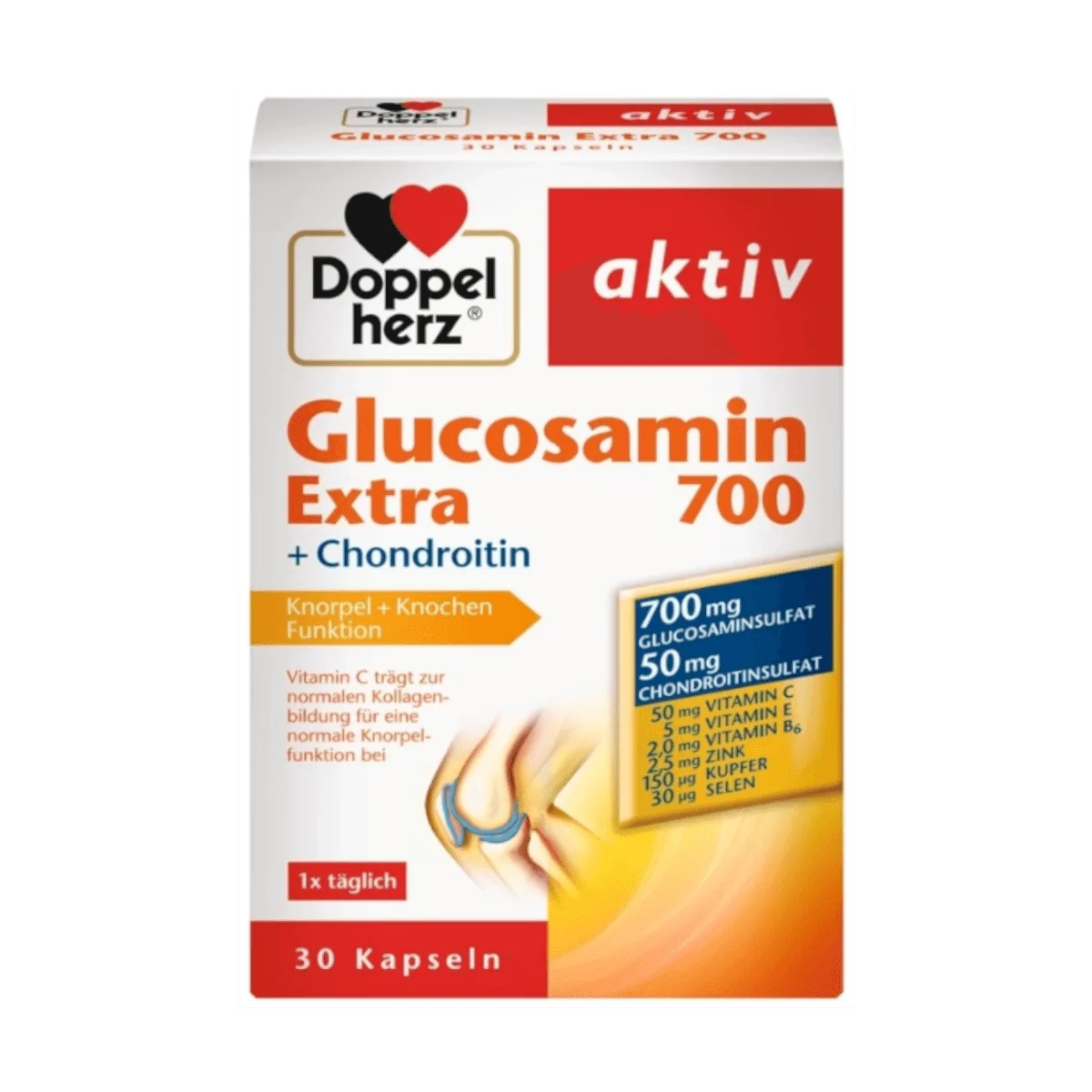 Doppelherz Glucosamin Extra 700 Kapseln, 30 Stk