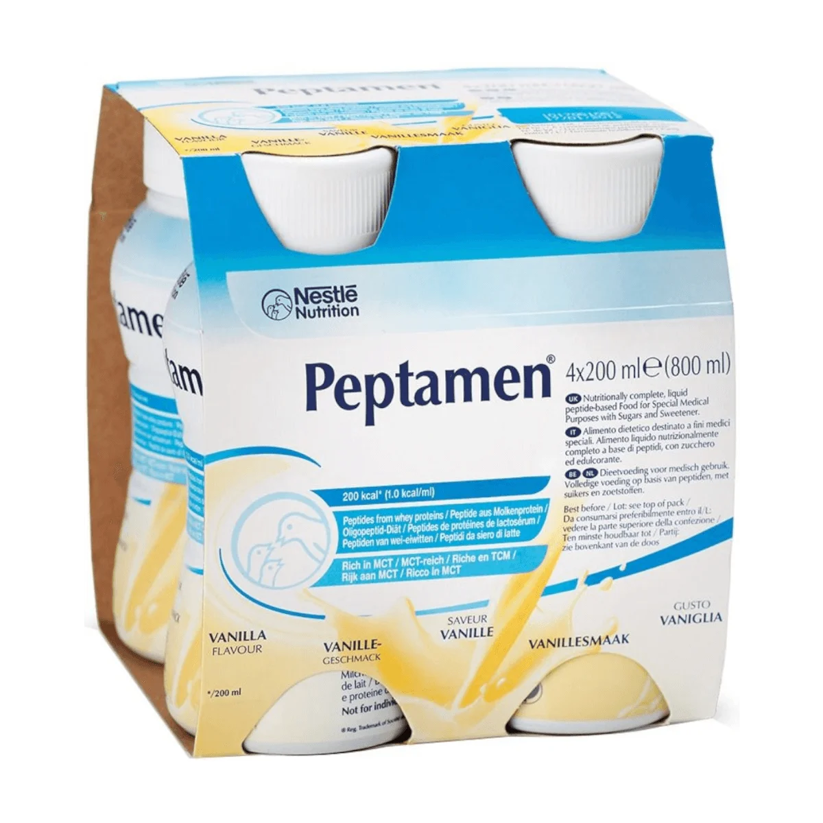 Nestlé Peptamen Vanille, 4x200 ml