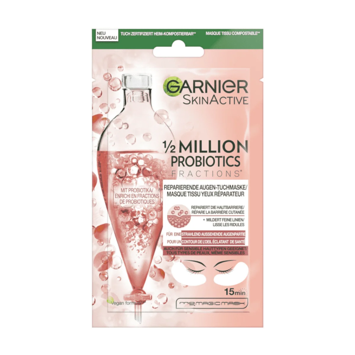 Garnier SkinActive Augentuchmaske 1/2 Million Probiotics, 1 Stk