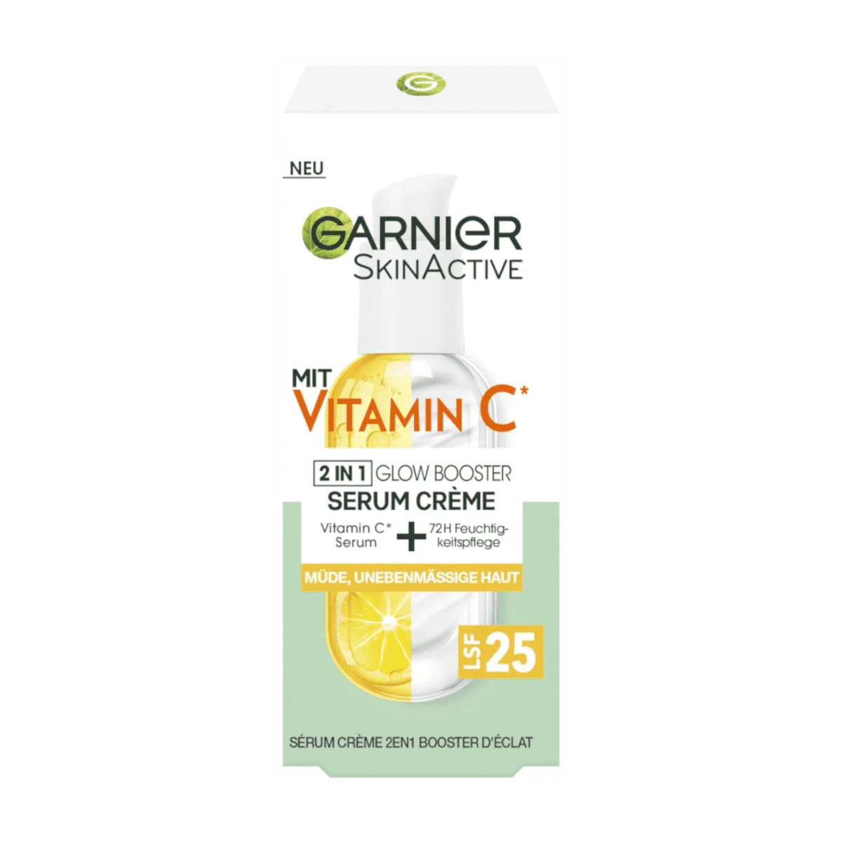Garnier SkinActive Gesichtsserum Creme Vitamin C Glow LSF 25, 50 ml