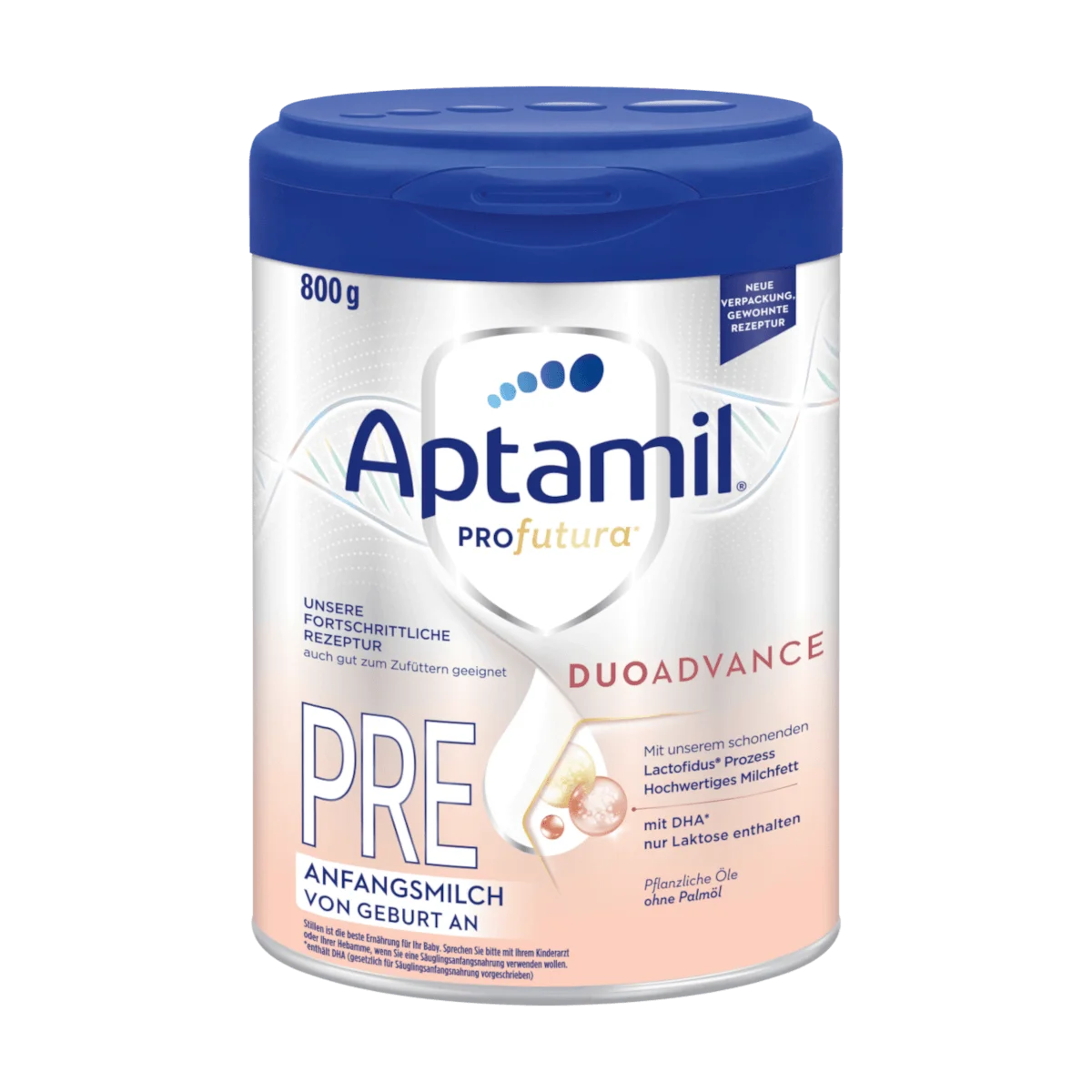Aptamil Profutura Pre Duo Advance Anfangsmilch von Geburt an, 800 g