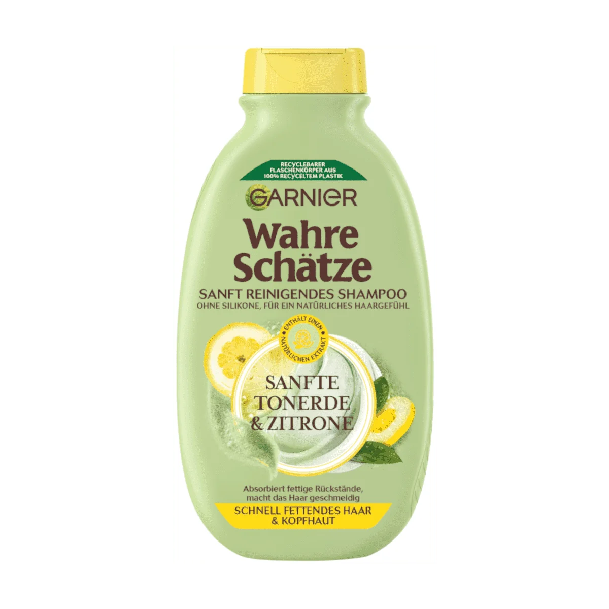 Garnier Wahre Schätze Reinigendes Shampoo sanfte Tonerde & Zitrone, 250 ml