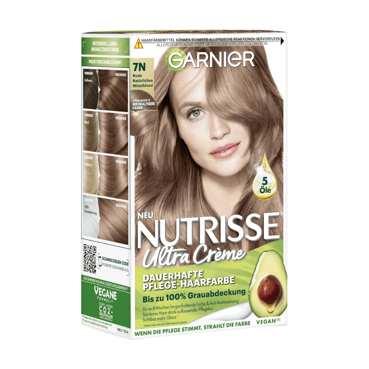 Garnier Tönung, Pflege-Creme, Intensiv-Tönung Haarfarbe, für