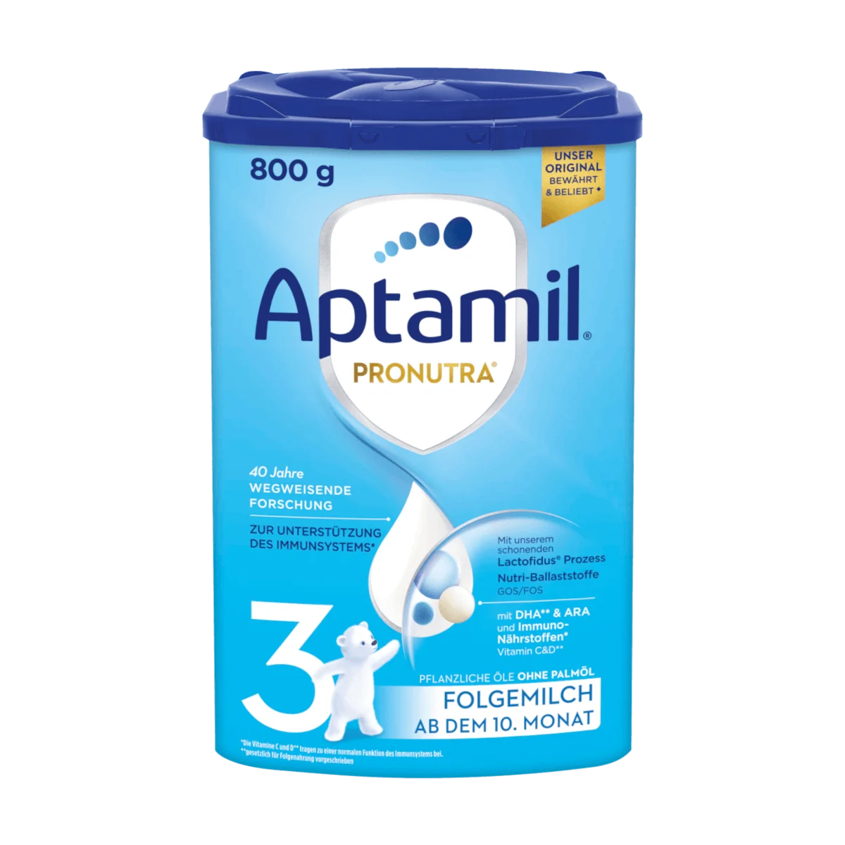 Aptamil Pronutra 3 Folgemilch ab dem 10. Monat, 800 g (MHD: 31.05.24)