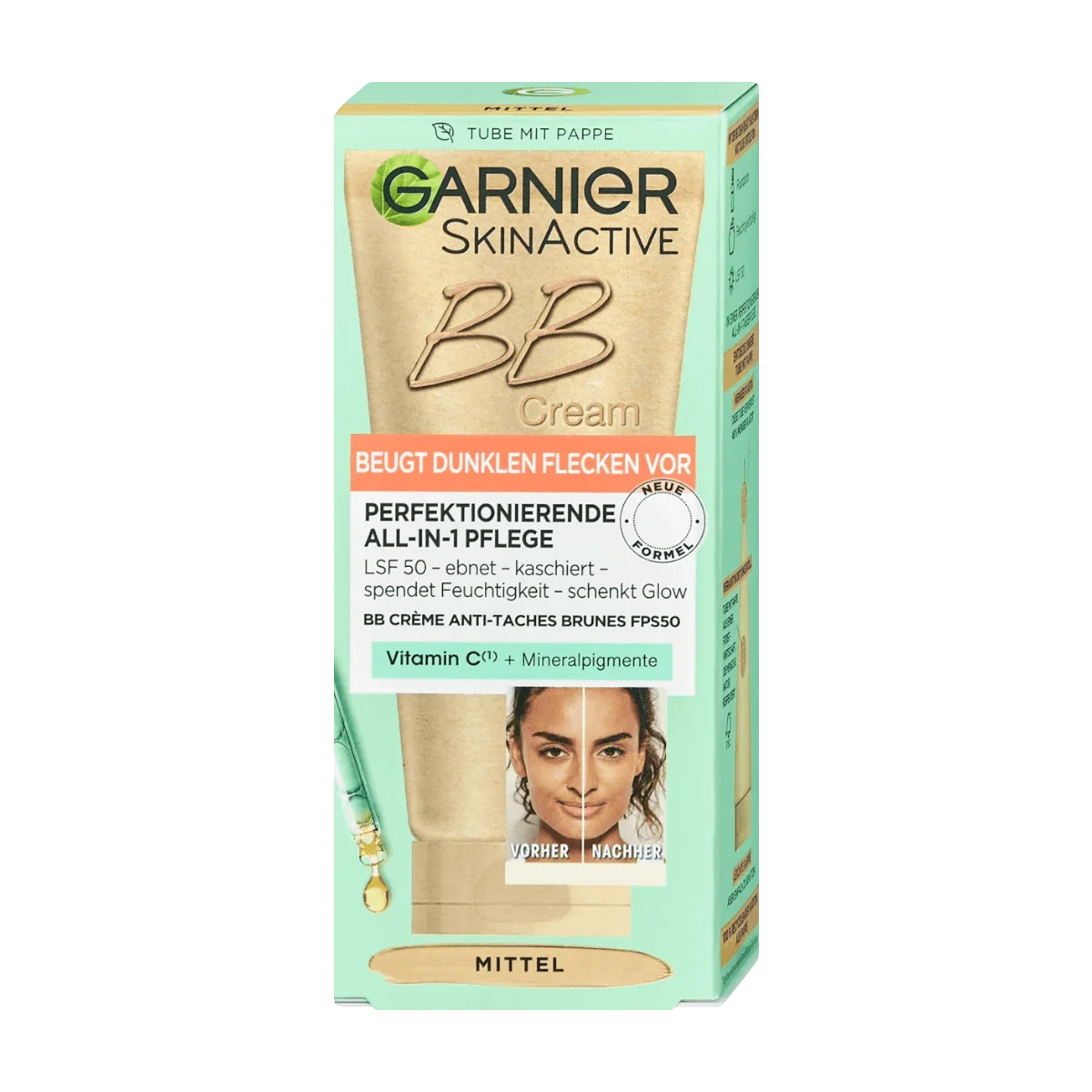 Garnier SkinActive BB Cream Vitamin C Mittel LSF50, 50 ml