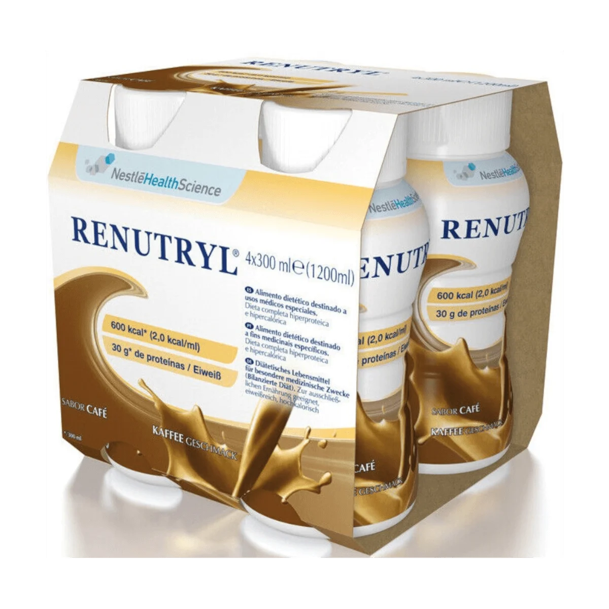 Nestlé Renutryl Kaffee, 4x300 ml (MHD: 08.06.24)