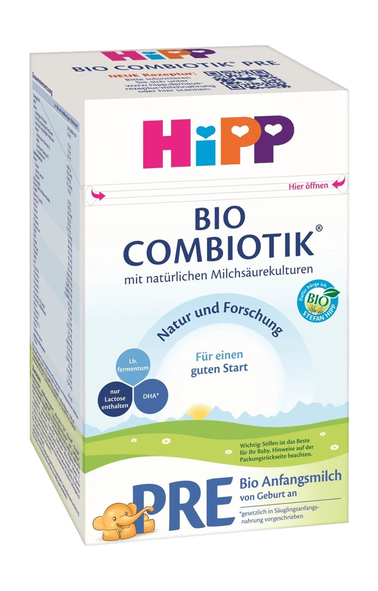 HiPP Bio Combiotik Pre Anfangsmilch von Geburt an, 600 g